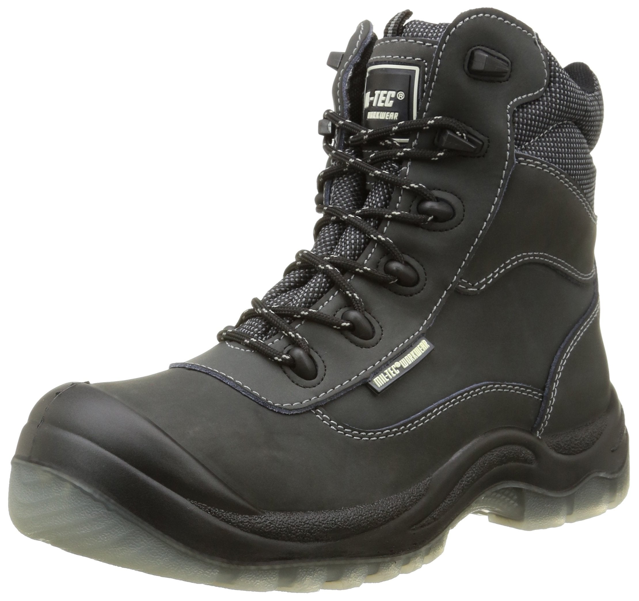 Mil-Tec Black Military Work Boots – UK Size 6 (EU 40)