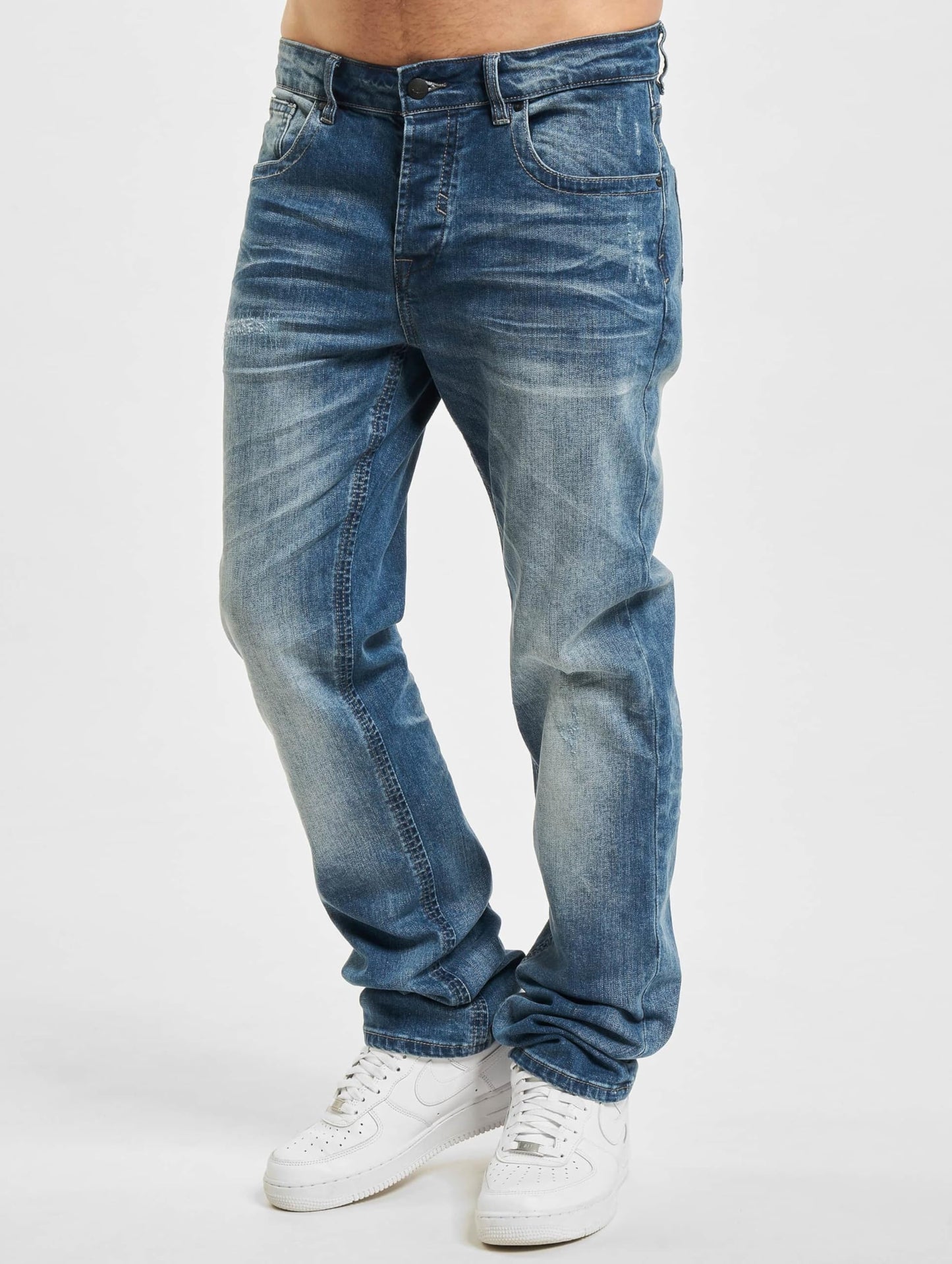 Brandit Men’s Will Denim Jeans Blue – Classic Straight Fit Jeans