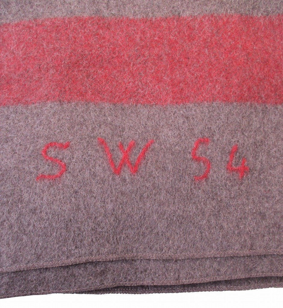 Swiss Army Wool Blanket – 200x140cm 1950s Reprint Embroidered