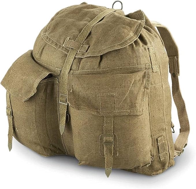 Czech Army M60 Small Rucksack with Straps Vintage Military Surplus Durable Used