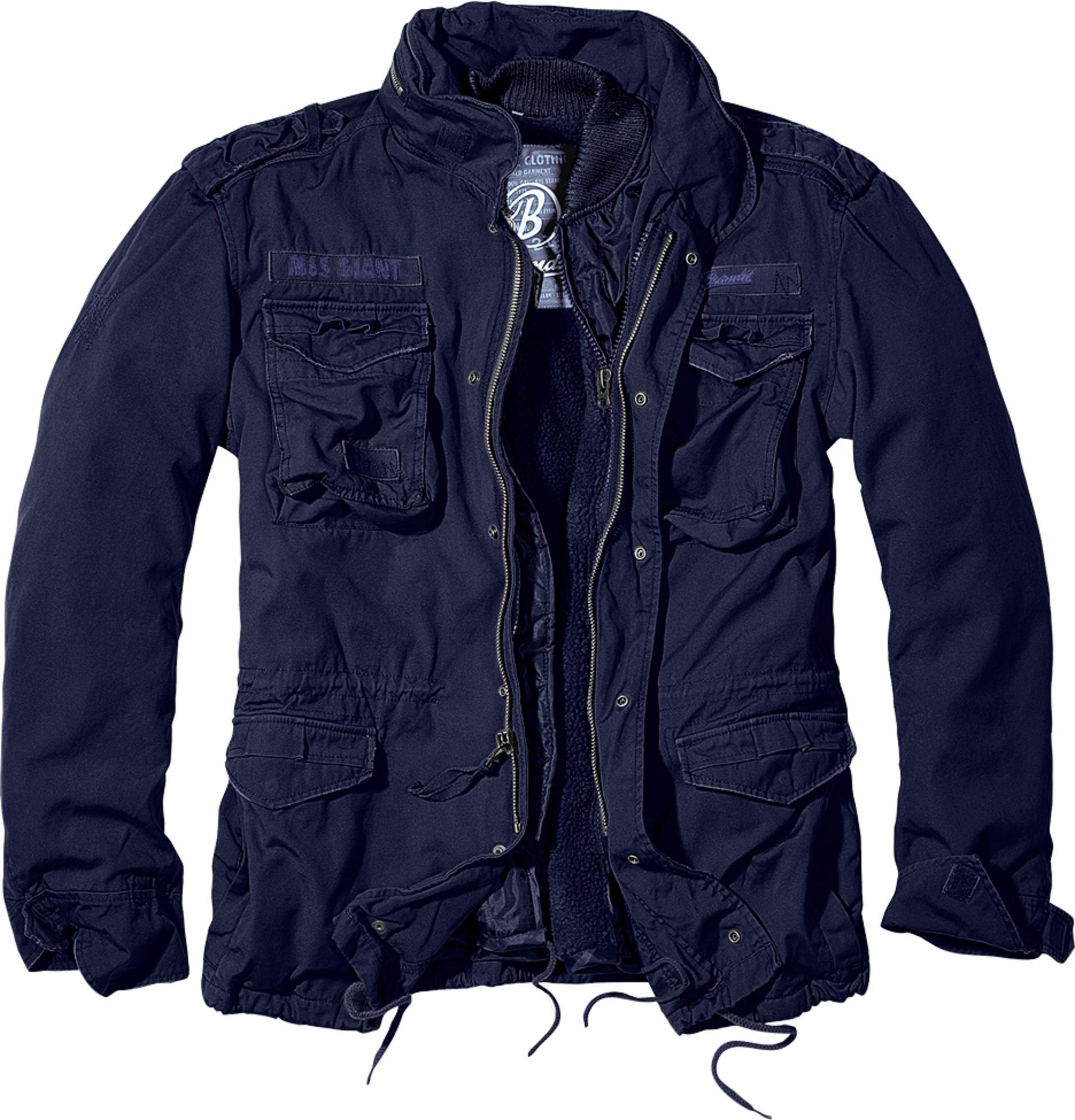 Brandit Men’s M-65 Giant Jacket Navy – Vintage Military Field Coat S