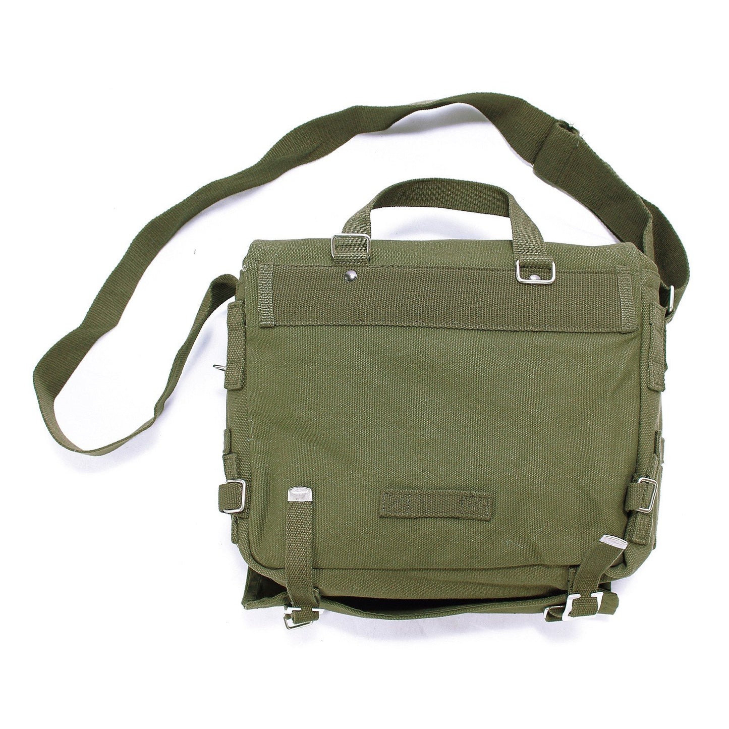 Mil-Tec Combat Pack Olive Drab – Cotton Canvas Military Shoulder Bag with Strap