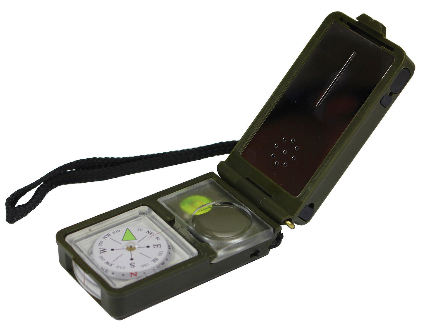 Tactical 10 Function Military Style Compass with Thermometer, Hygrometer and Spirit Level