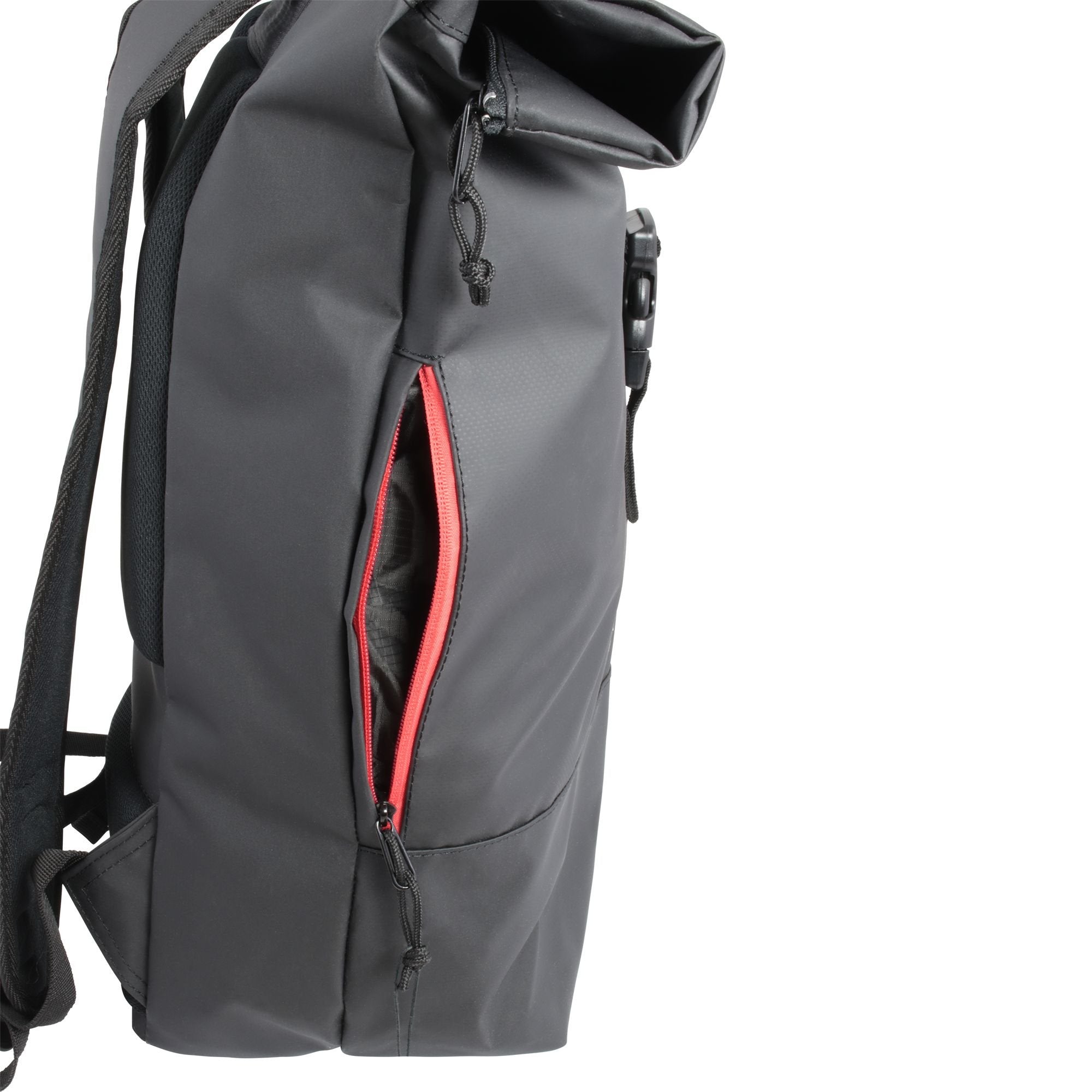 Forvert Lorenz Tarp Backpack – Unisex Waterproof Daypack with Roll Closure, Black