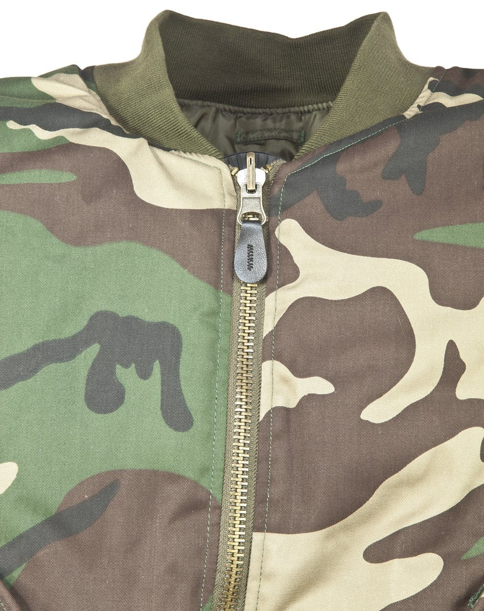 Mil-Tec Men’s MA-1 Flight Jacket – Olive Green Bomber (Size XXL)