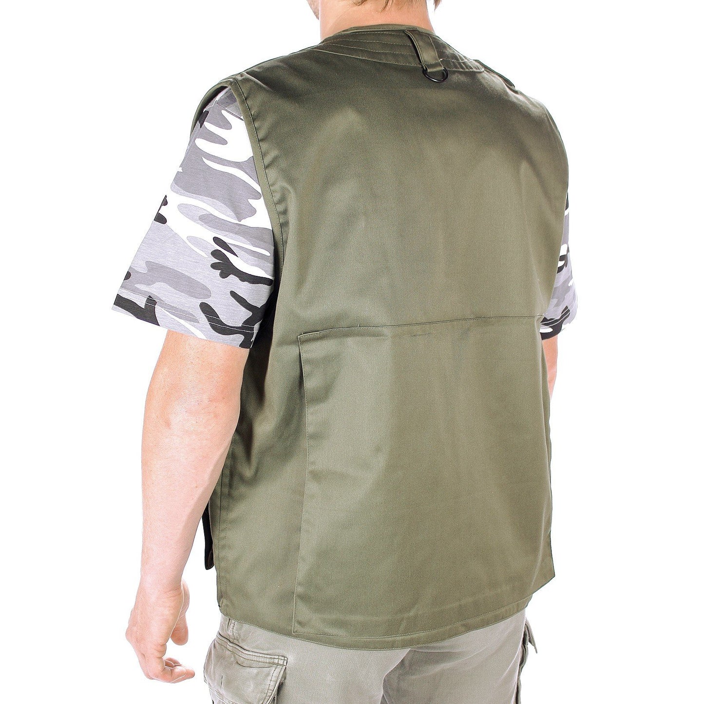 Mil-Tec - Anglerweste Jagdweste Huntingweste Weste Vest Oliv Größe XXL