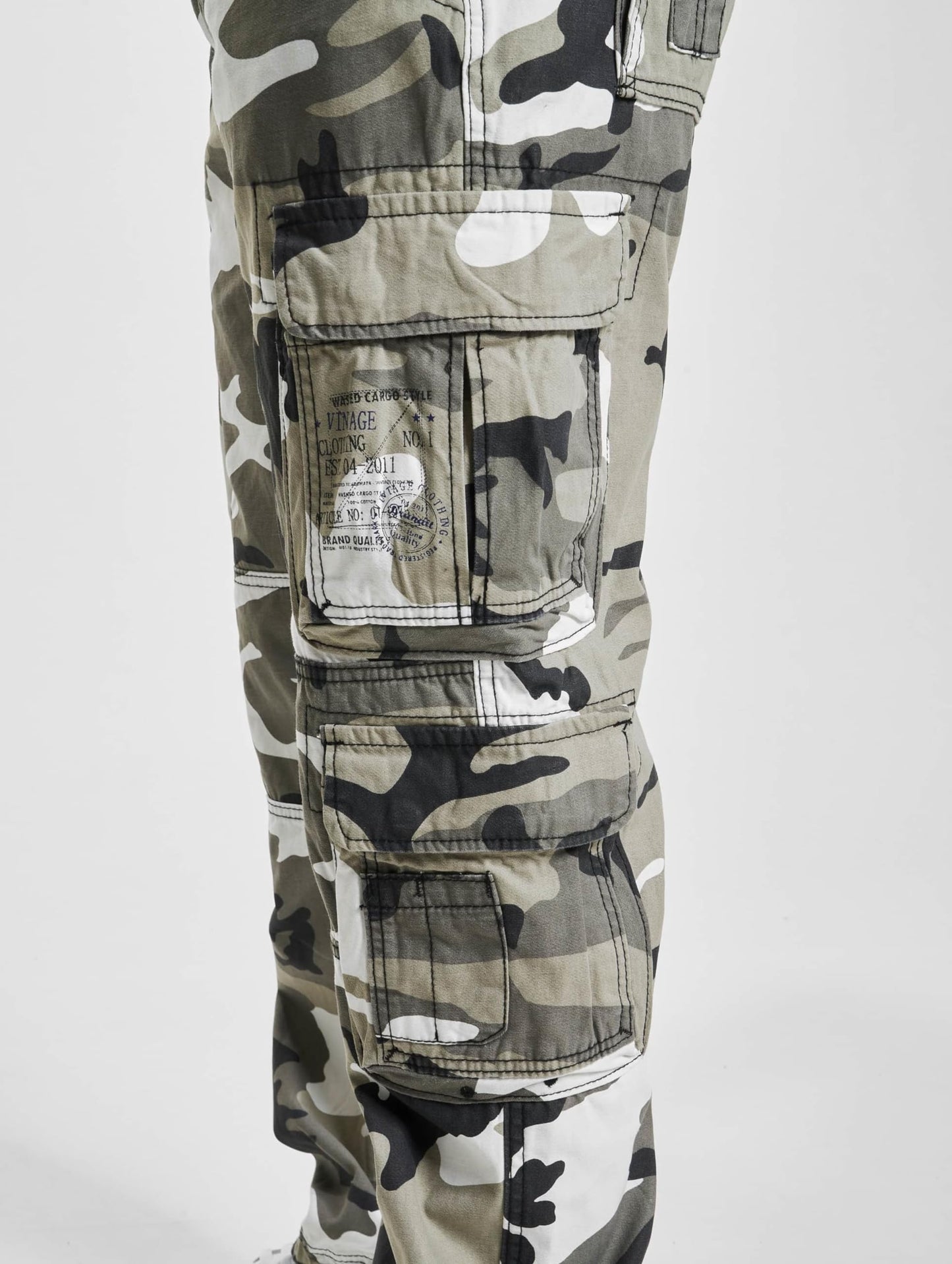 Brandit Slim-Fit Cargo Pants Wood Camo XXL – Outdoor Army Trousers