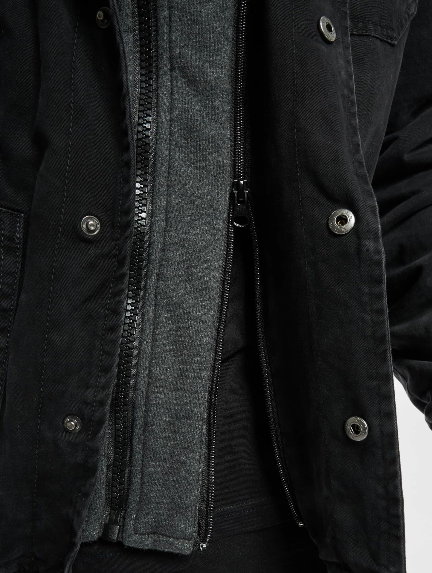 Brandit Men’s Dayton Jacket Black Washed – Casual Military Style Coat