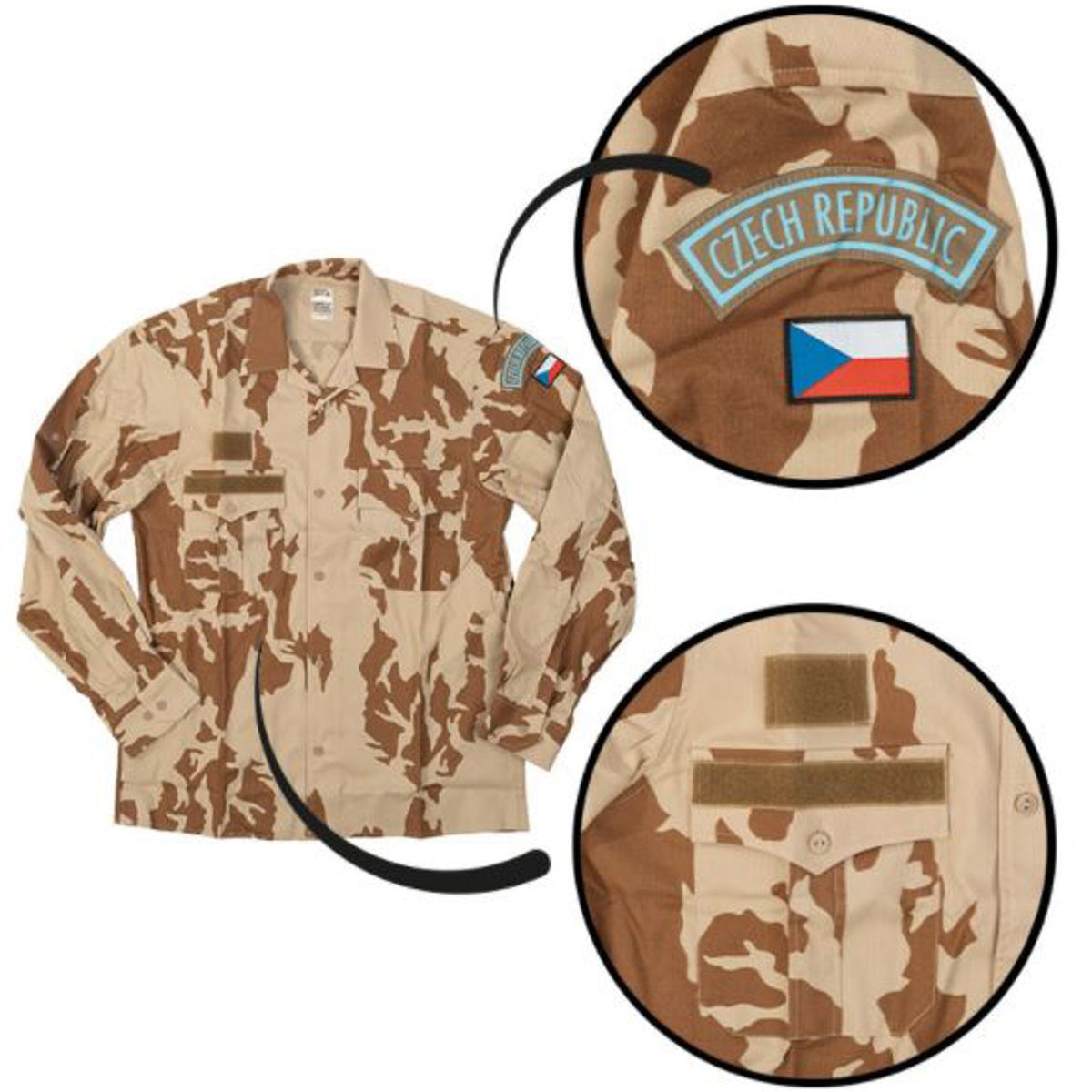 Czech Army M95 Long-Sleeved Shirt Desert Camo