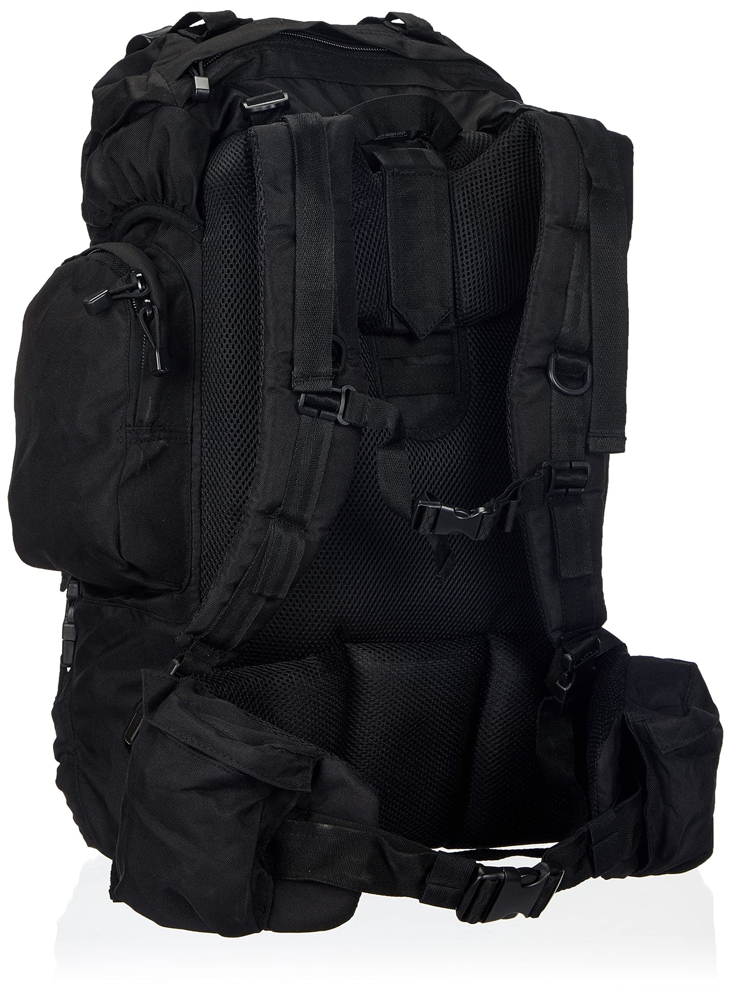 Mil-Tec 55L Tactical Commando Rucksack – Military Army Backpack with Internal Frame (Black, Olive, Flecktarn)