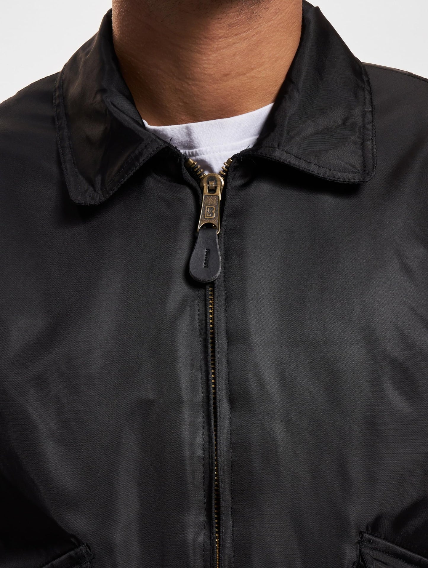 Brandit Men’s CWU Bomber Jacket Black – Classic Aviator Flight Jacket