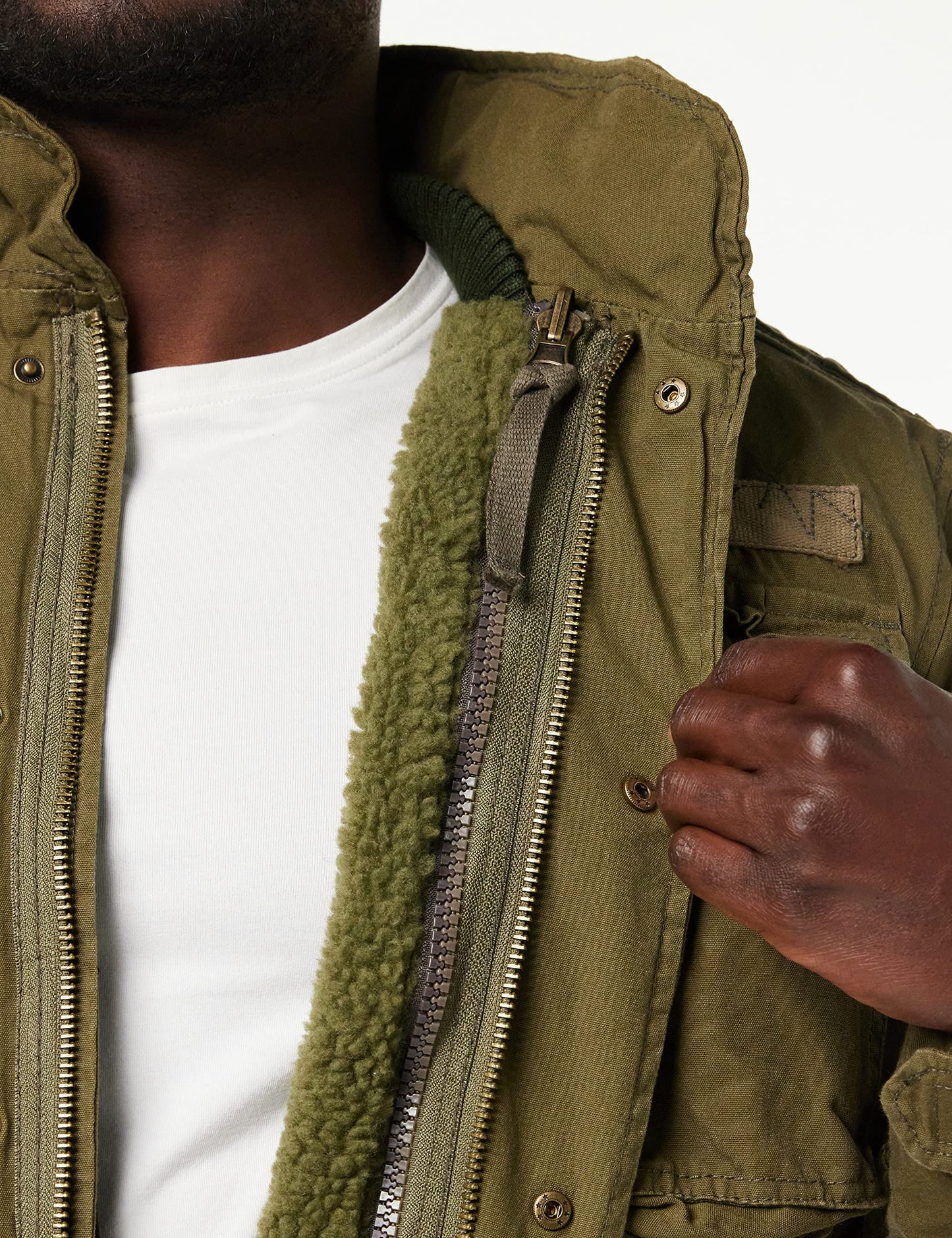 Brandit Men’s M-65 Giant Jacket Olive – Vintage Military Field Coat S