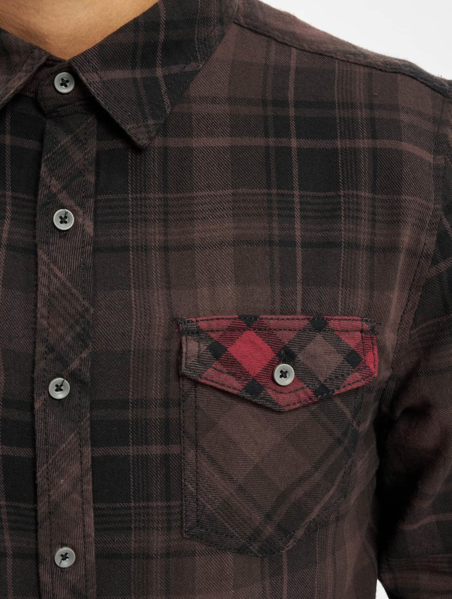 Brandit Men's Checkshirt Duncan Brown/Black