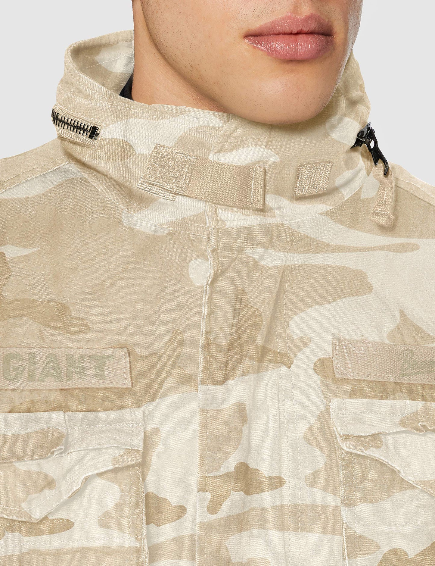 Brandit Men’s M-65 Giant Jacket Sandstorm – Vintage Military Field Coat M