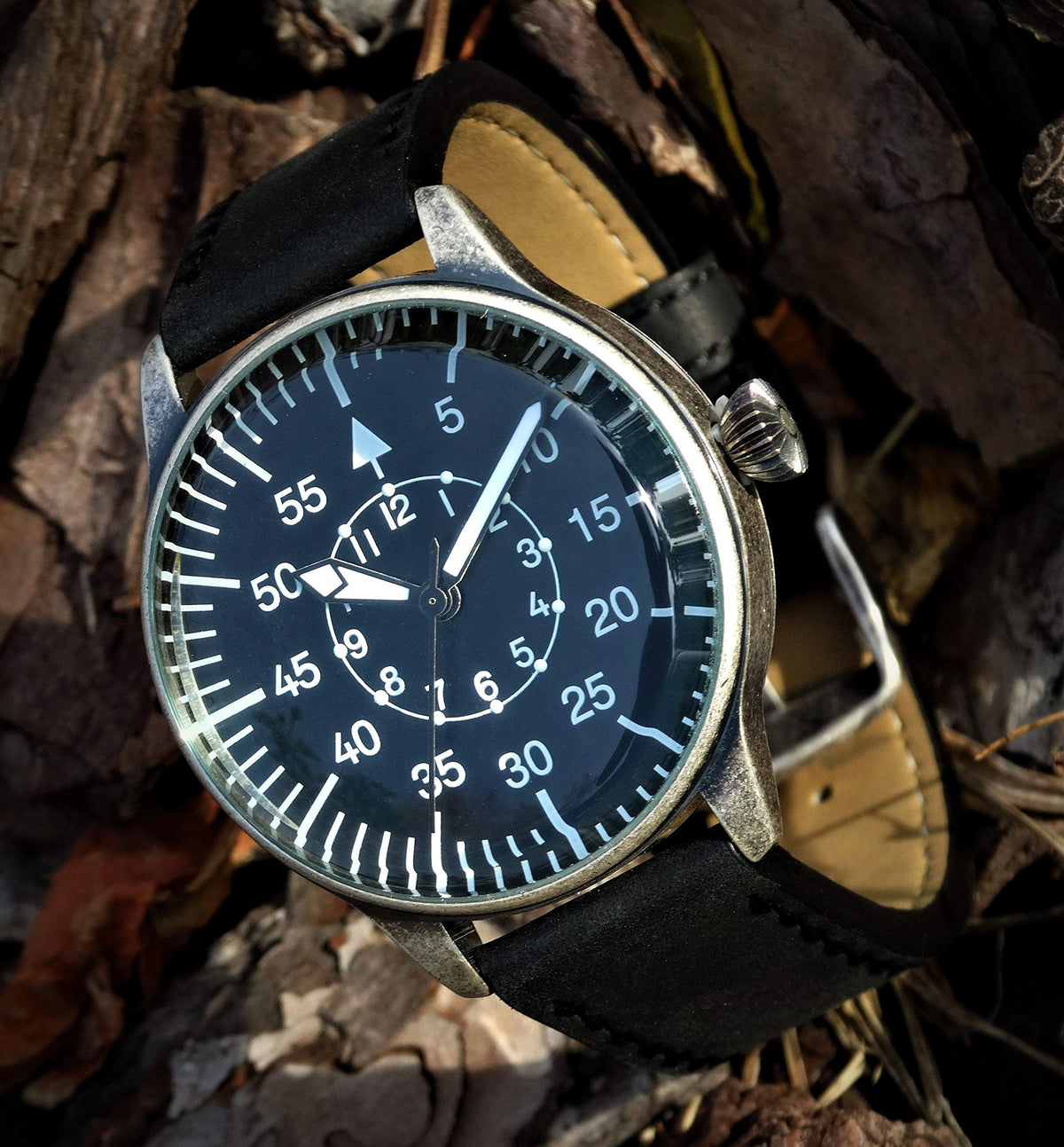 Mil-Tec Retro Pilot Watch Mil-tec Black