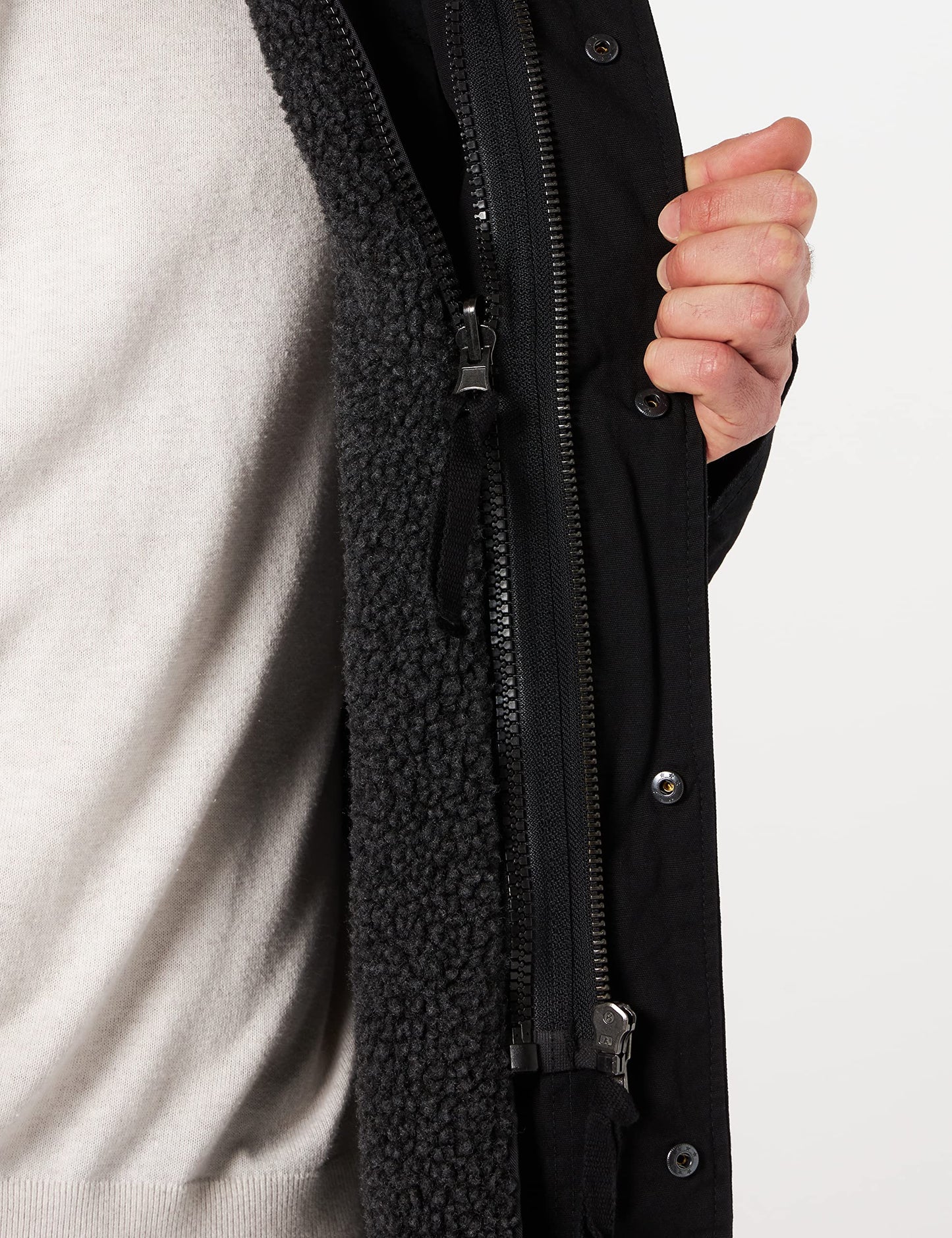 Brandit Men’s M-65 Giant Jacket Black – Vintage Military Field Coat 3XL