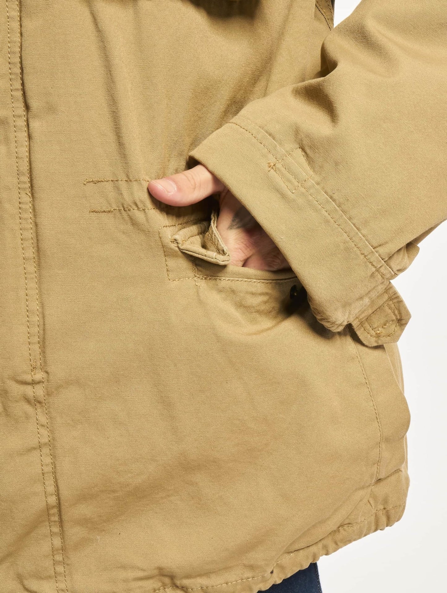 Brandit Men’s M-65 Giant Jacket Camel – Vintage Military Field Coat 5XL