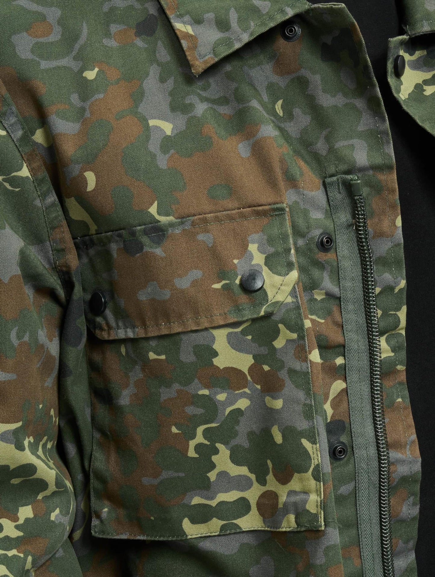 Brandit Men’s BW Field Tunic Flecktarn S – Military Style Lightweight Jacket