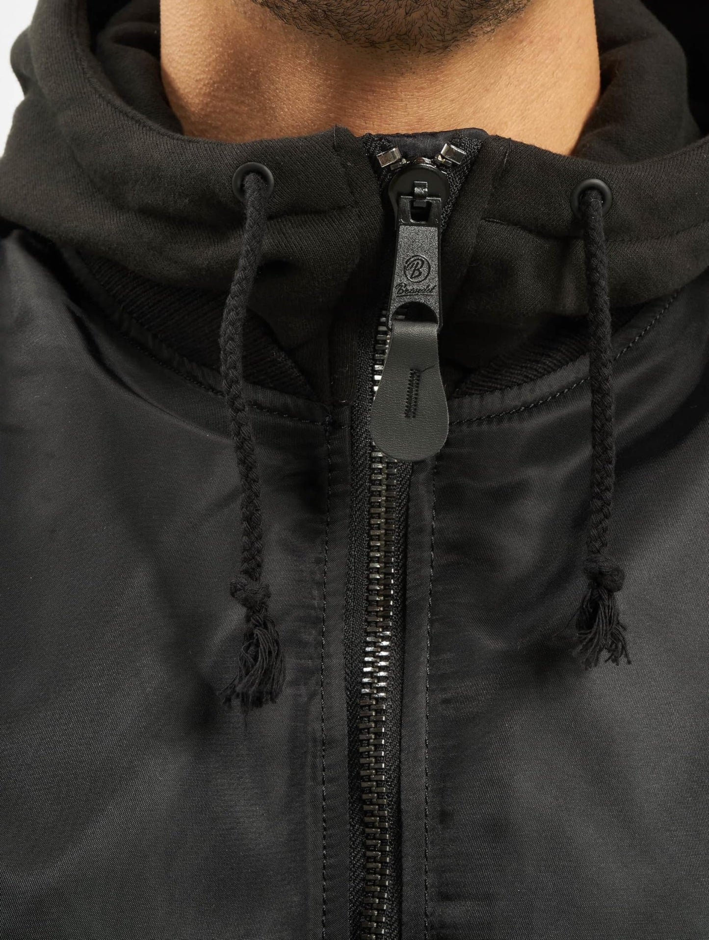 Brandit Men’s MA1 Bomber Hooded Jacket Olive/Grey – Classic Flight Jacket