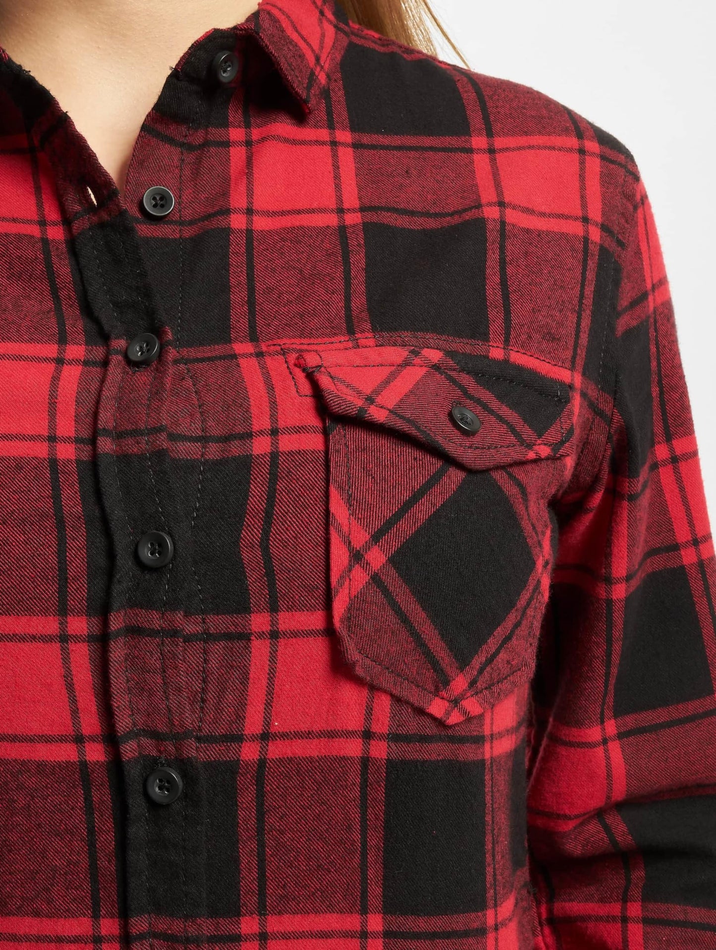 Brandit Ladies Amy Flanell Shirt Red/Black Size XL
