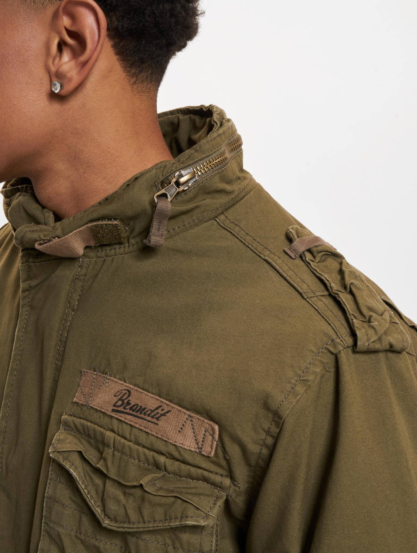 Brandit Men’s M-65 Giant Jacket Olive – Vintage Military Field Coat 5XL
