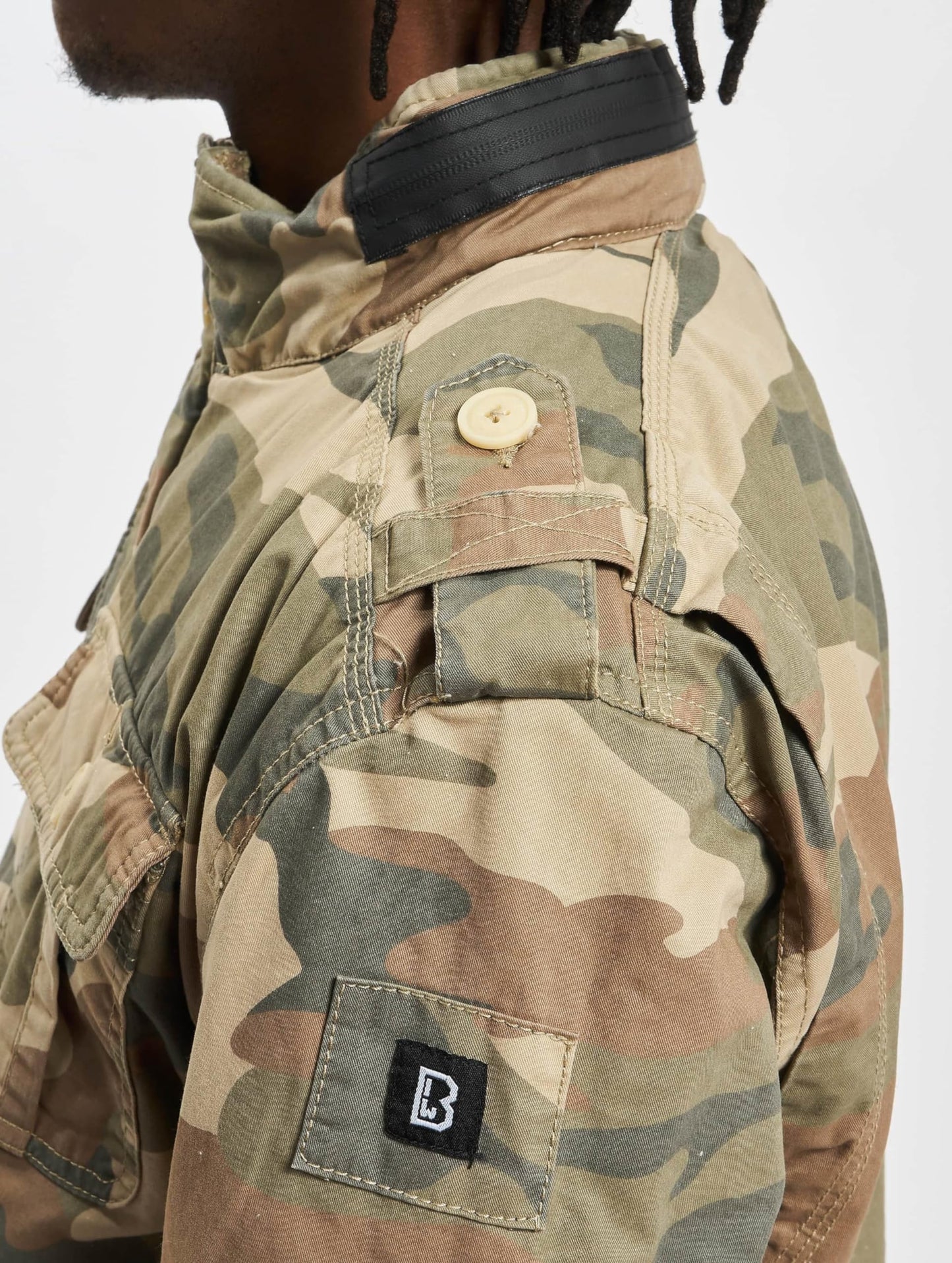 Brandit Britannia Winter Jacket Light Woodland L – Men’s Camo Coat