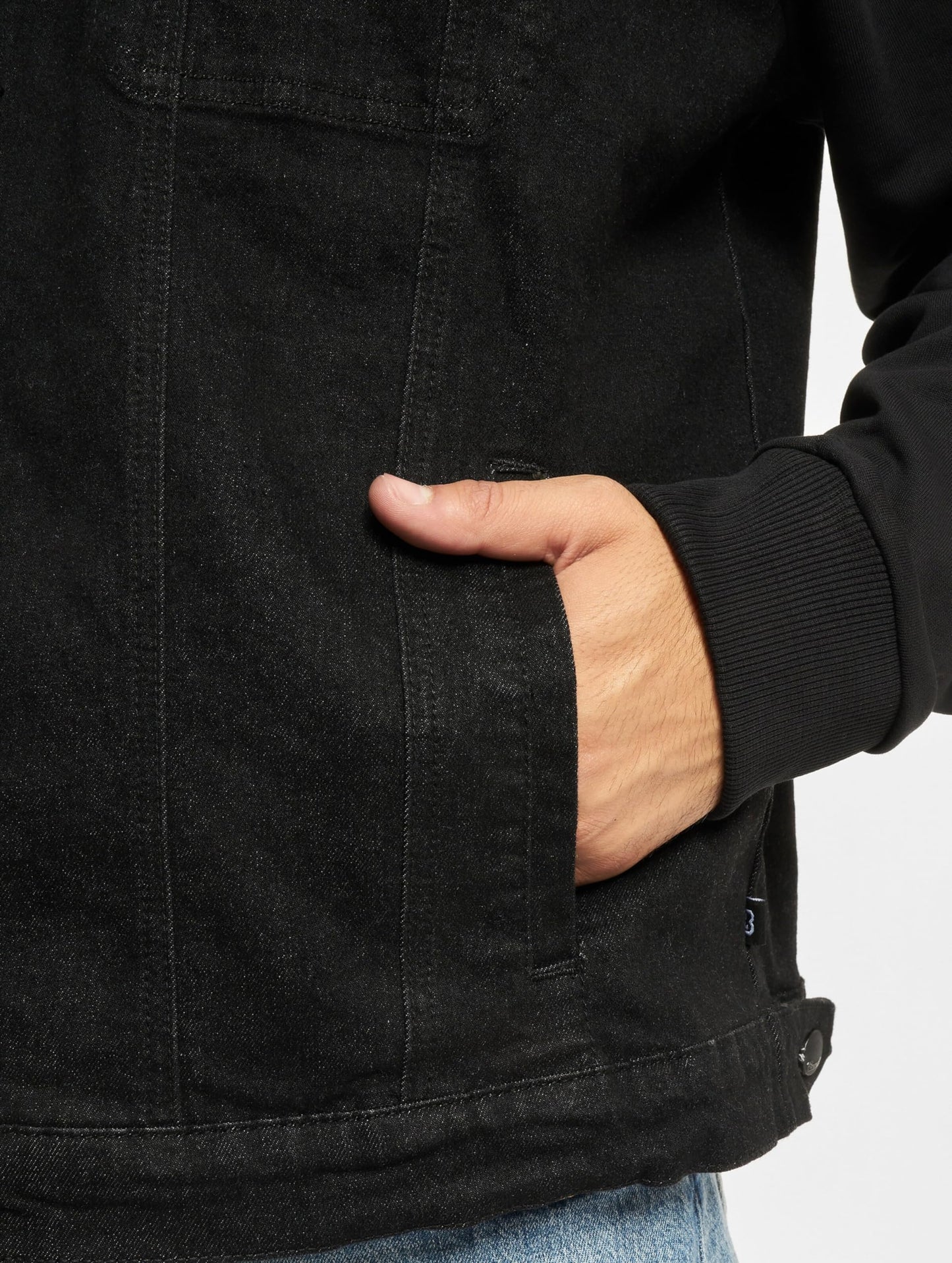 Brandit Cradock Denim Sweat Jacket Black – Men’s Casual Streetwear