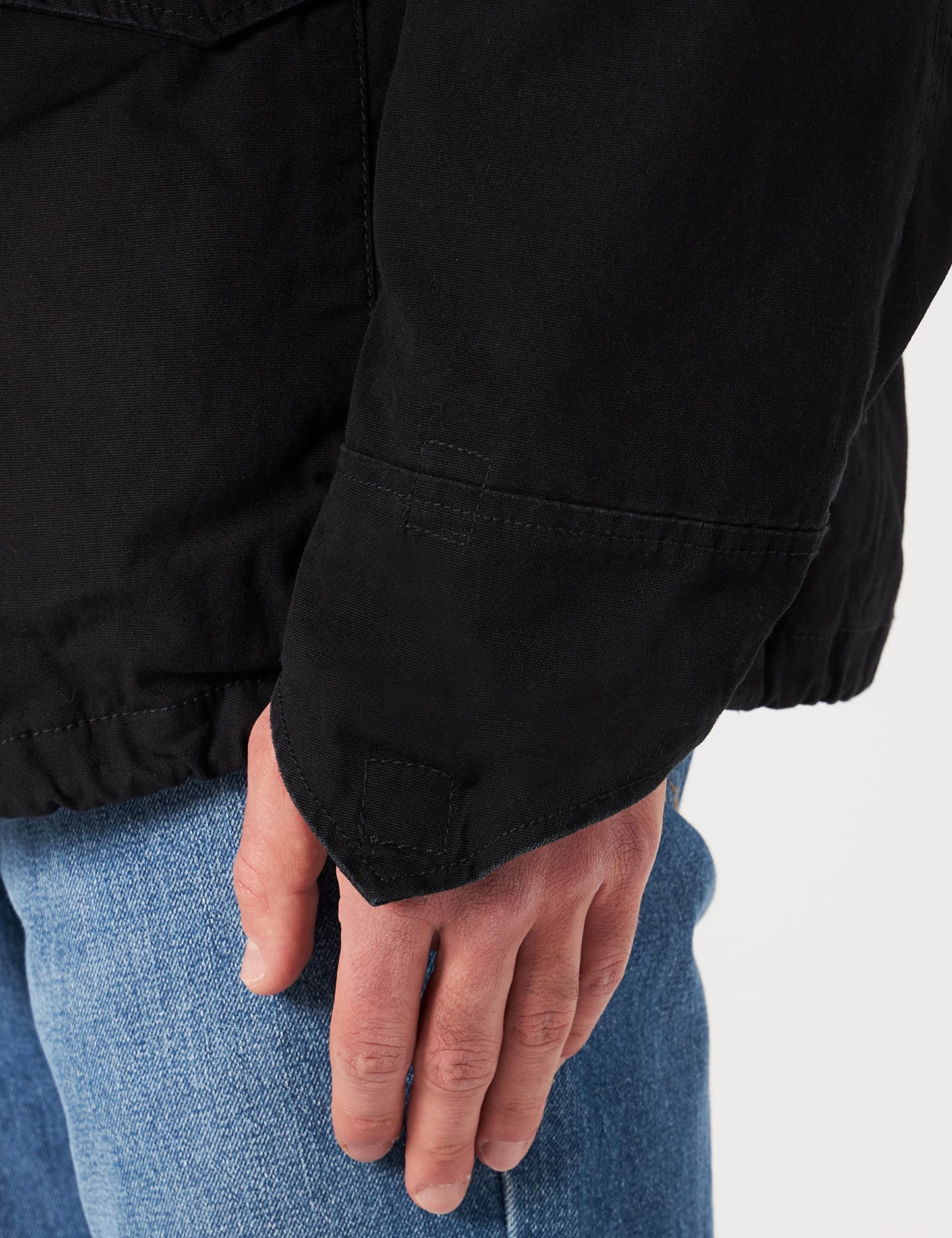 Brandit Men’s M-65 Giant Jacket Black – Vintage Military Field Coat S