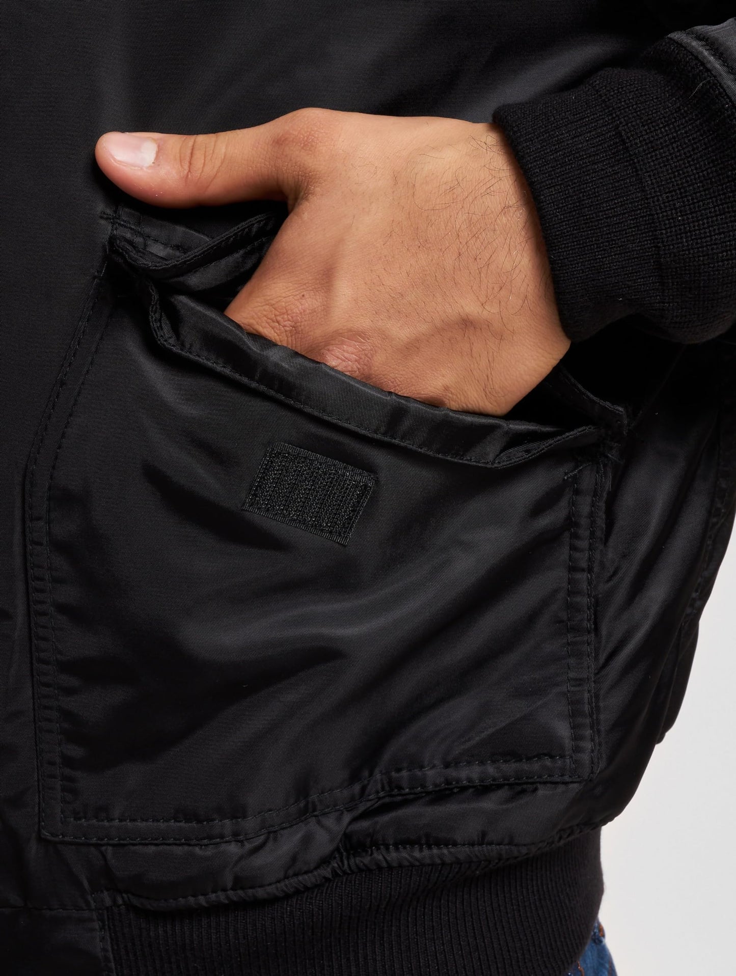 Brandit Men’s CWU Bomber Jacket Black – Classic Aviator Flight Jacket