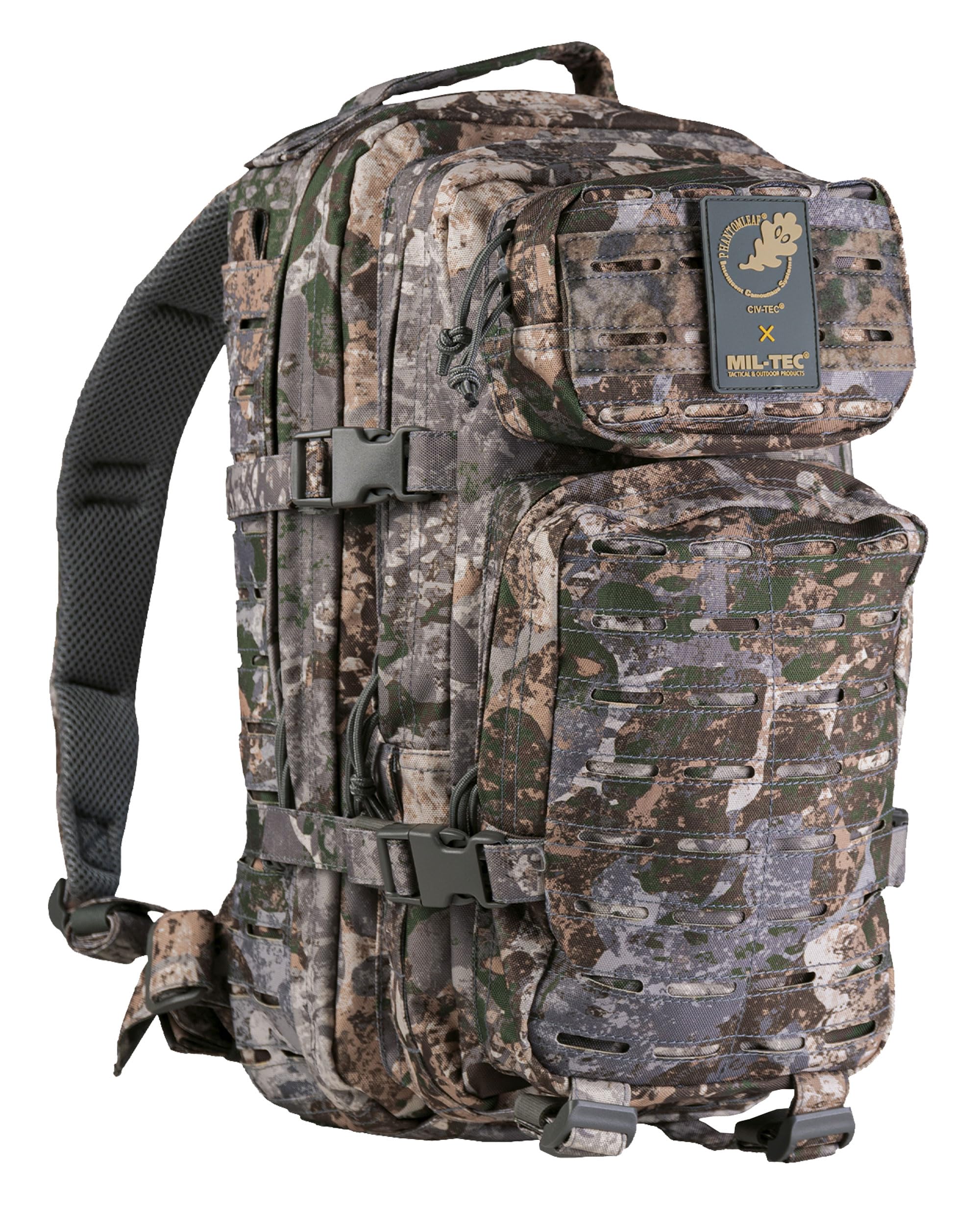 Mil-Tec Unisex Laser Cut Assault Pack - Durable Lightweight Versatile Tactical Outdoor Camping Hiking Backpack