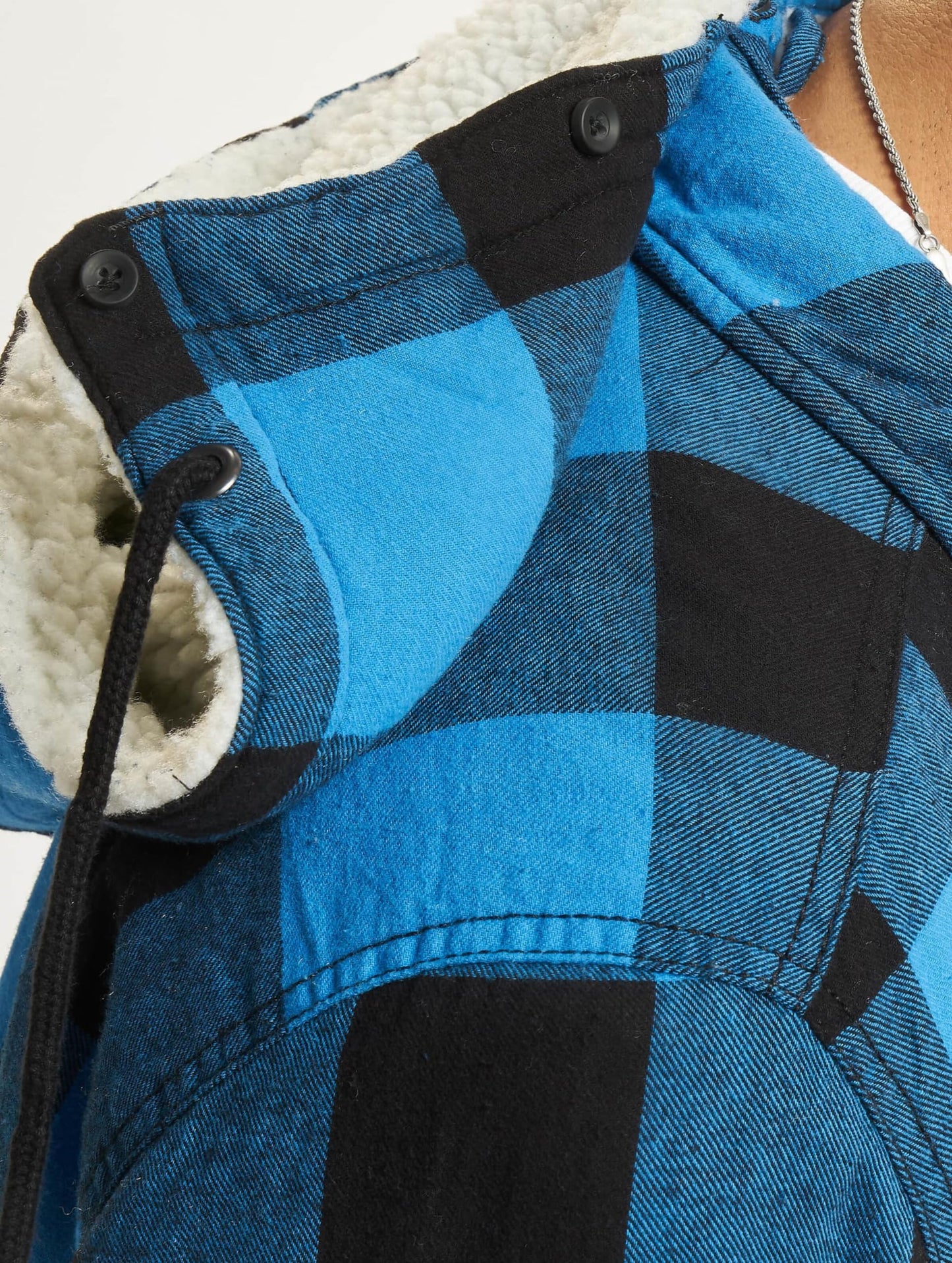 Brandit Men’s Lumber Hooded Jacket Black/Blue – Lightweight Outdoor Jacket