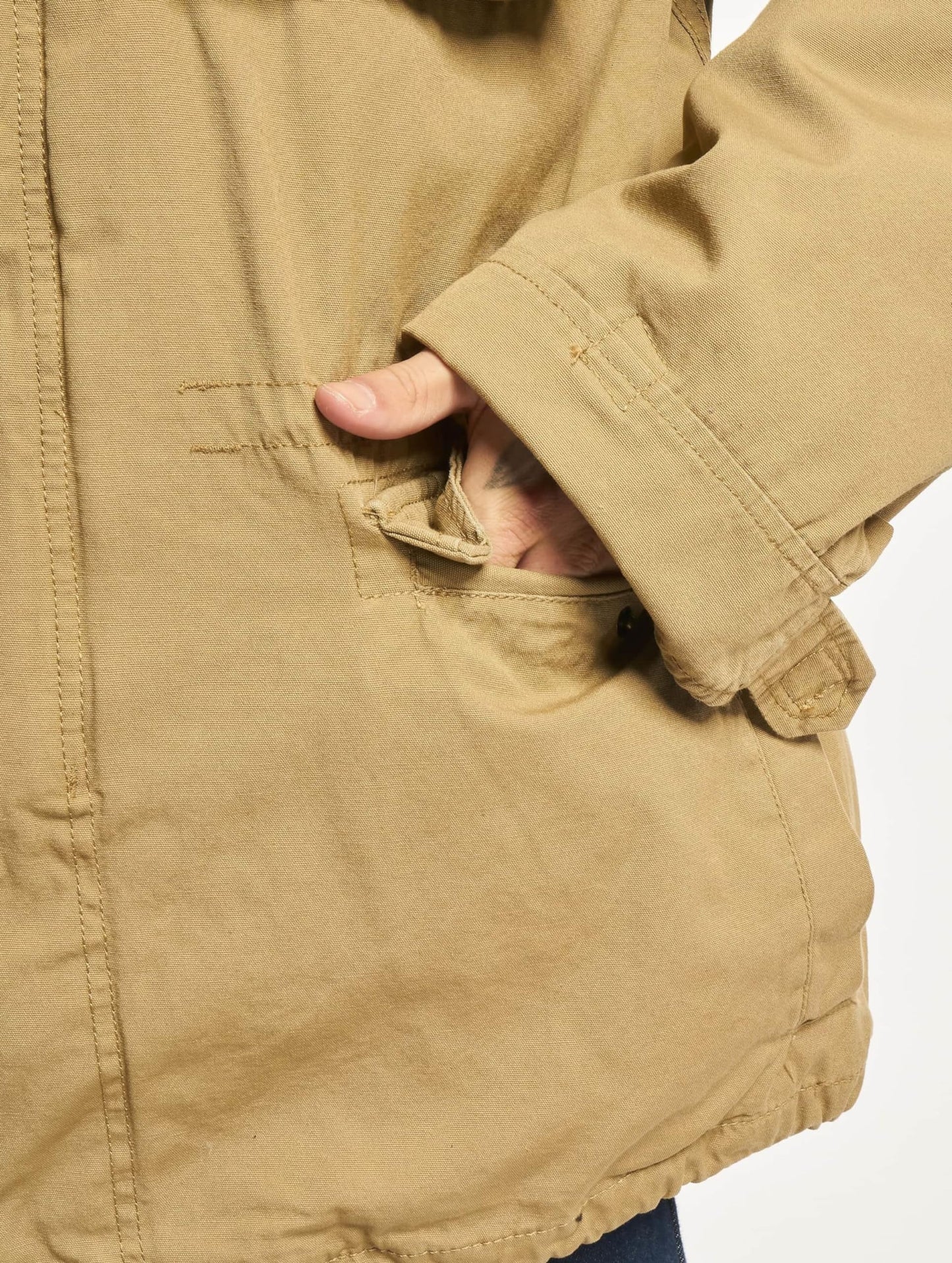 Brandit Men’s M-65 Giant Jacket Camel – Vintage Military Field Coat XL