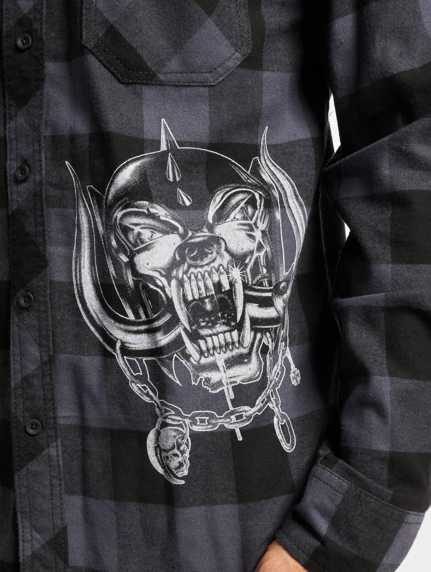 Brandit Motörhead Checkshirt Black-Gray