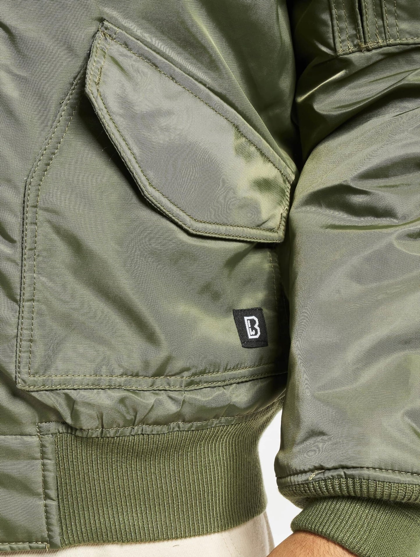 Brandit Men’s CWU Hooded Jacket Olive – Military Style Flight Jacket