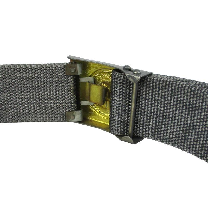 East Ger.Grey East German Grey Combat Belt with Buckle Vintage Mil W.Buckle Used