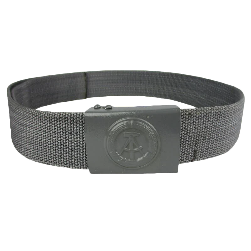East German Army Combat Belt with Buckle - Gray
