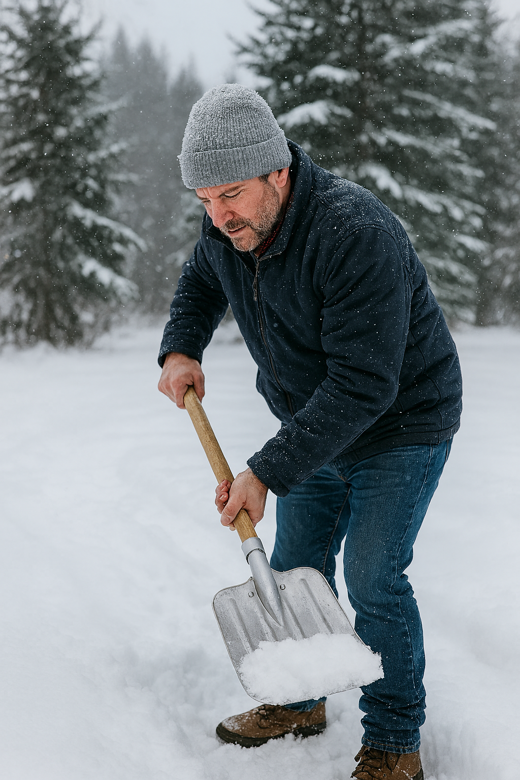 Swiss Aluminum Snow Shovel Divided Vintage Military Surplus Compact Used