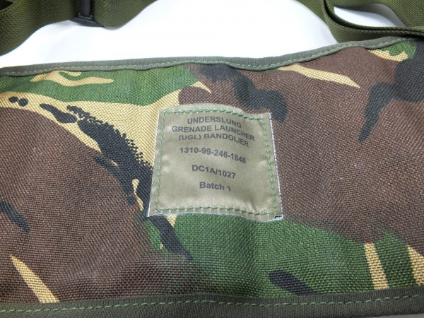 Original British Army Grenade Bandolier DPM Camo Shoulder Strap Military Surplus