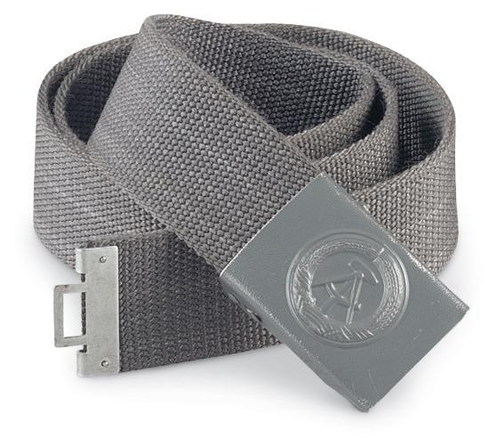 East Ger.Grey East German Grey Combat Belt with Buckle Vintage Mil W.Buckle Used