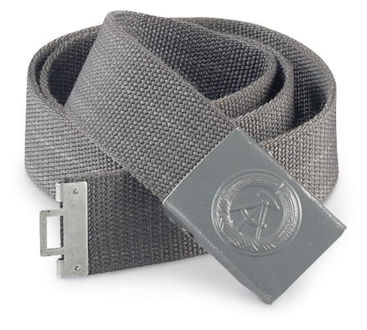 East Ger.Grey East German Grey Combat Belt with Buckle Vintage Mil W.Buckle Used
