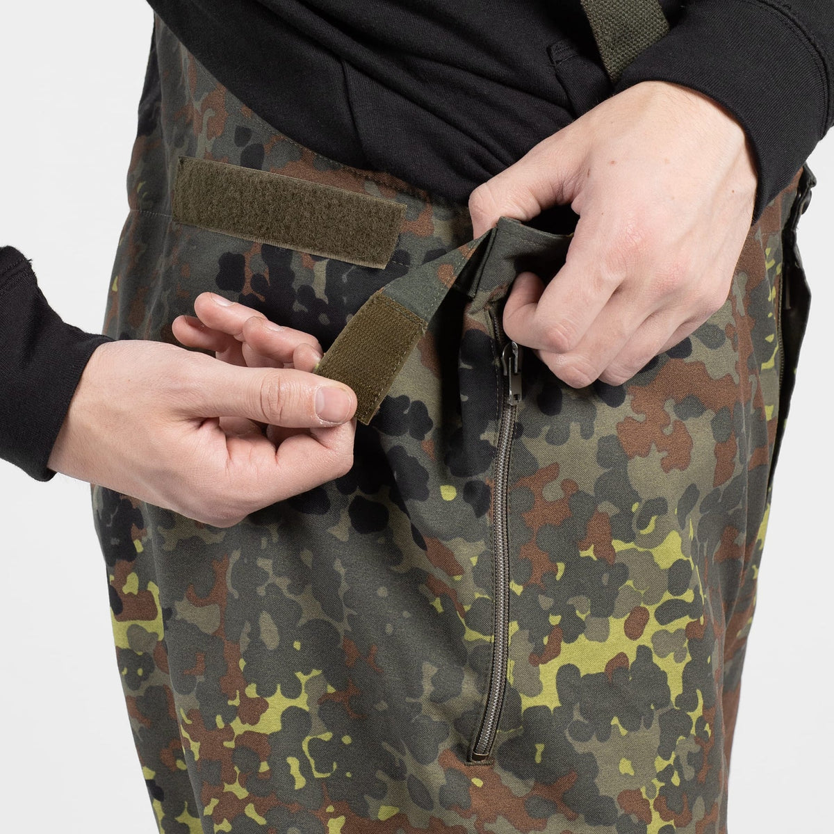 Original German Army Rain Pants Flecktarn – Used