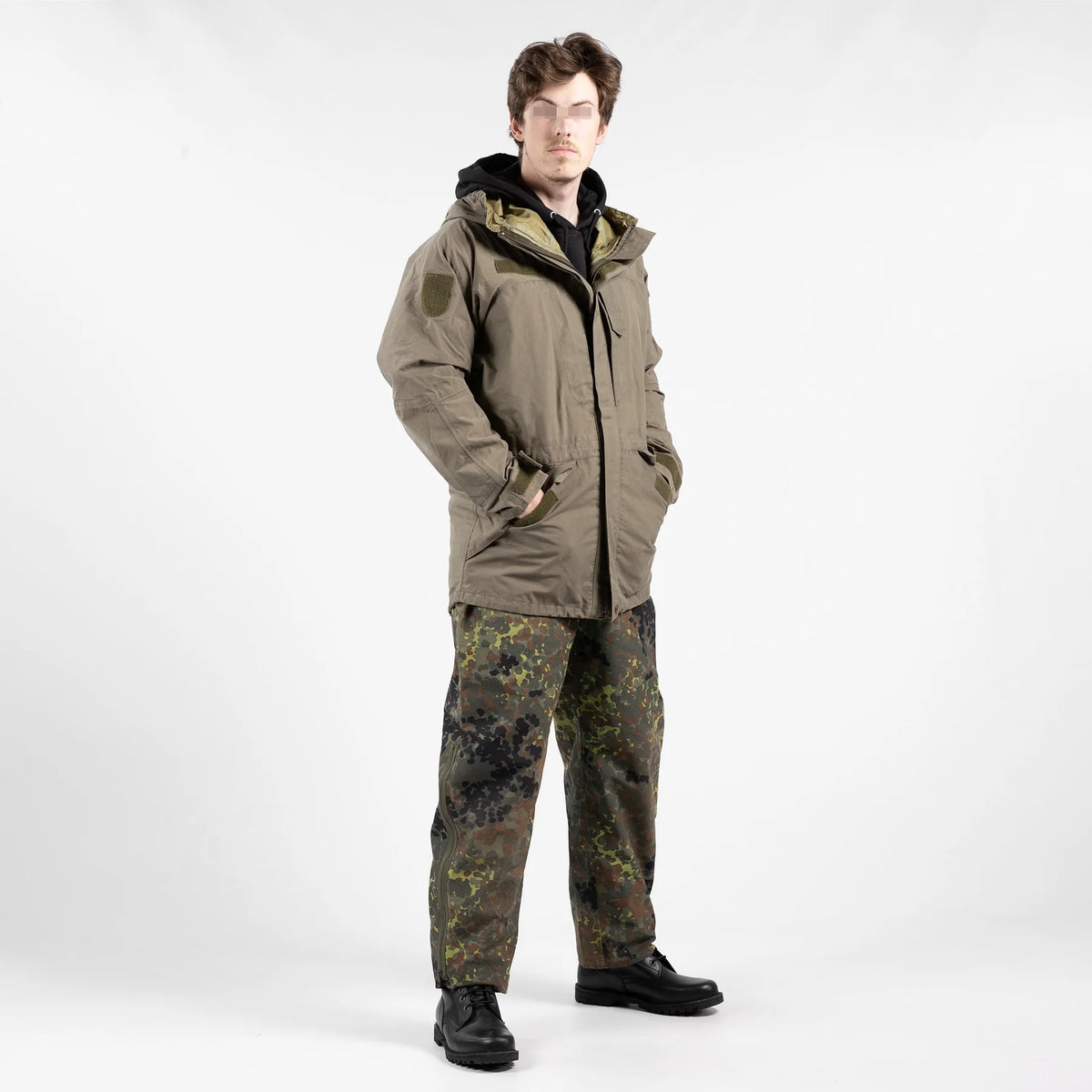 Original German Army Rain Pants Flecktarn – Used