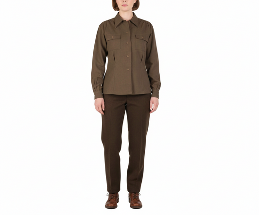 Mil-Tec Women’s WW2 US Wool Shirt – Olive Drab, Reproduction Military Shirt