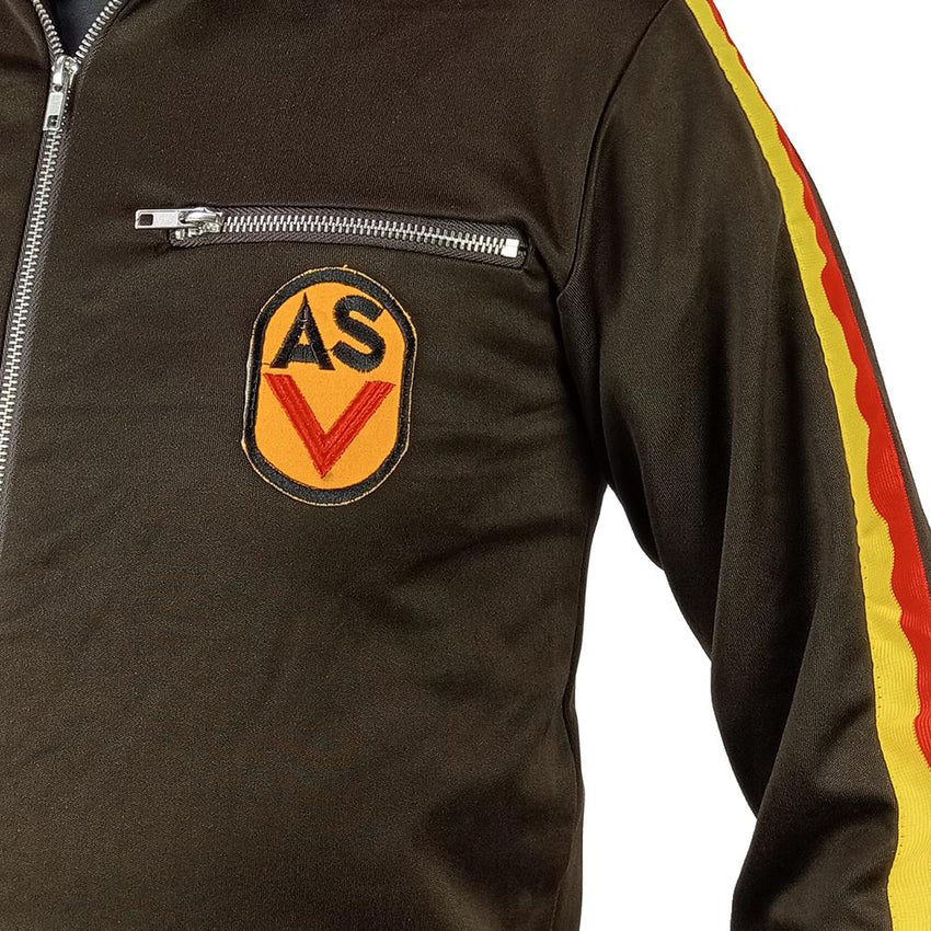 East German DDR Vintage ASV Gym Trainings Jacket Outdoor Sport Black