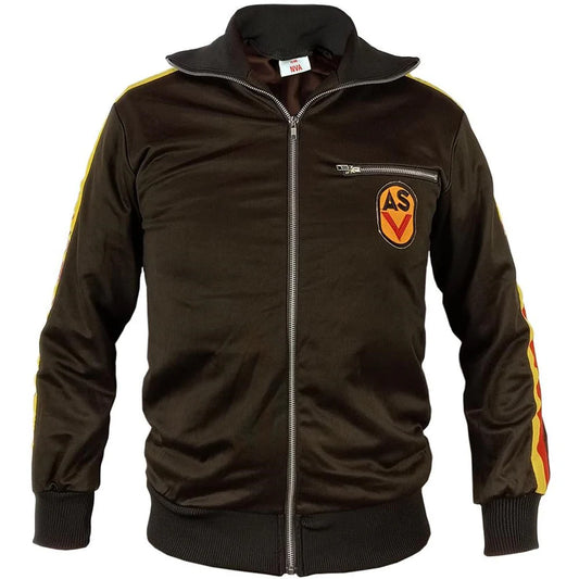 East German DDR Vintage ASV Gym Trainings Jacket Outdoor Sport Black