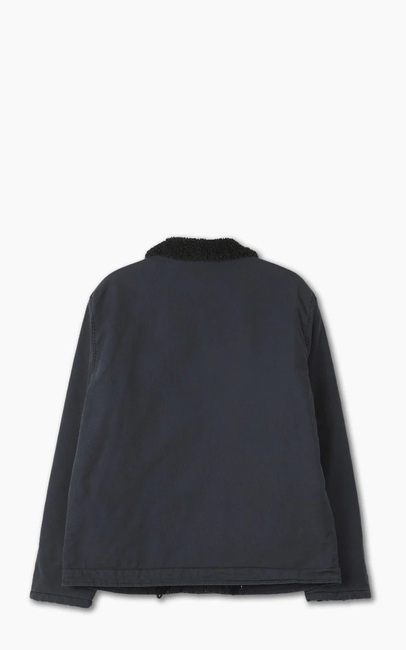 US Army Navy N-1 Men's Deck Jacket Winter Warm Heavyweight Cotton Coat Dark Blue