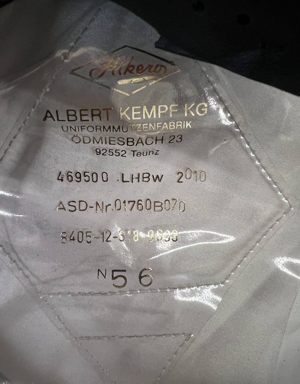 German Army BW Bundeswehr Marine Navy Hat With Insignia 100% Wool White Authentic