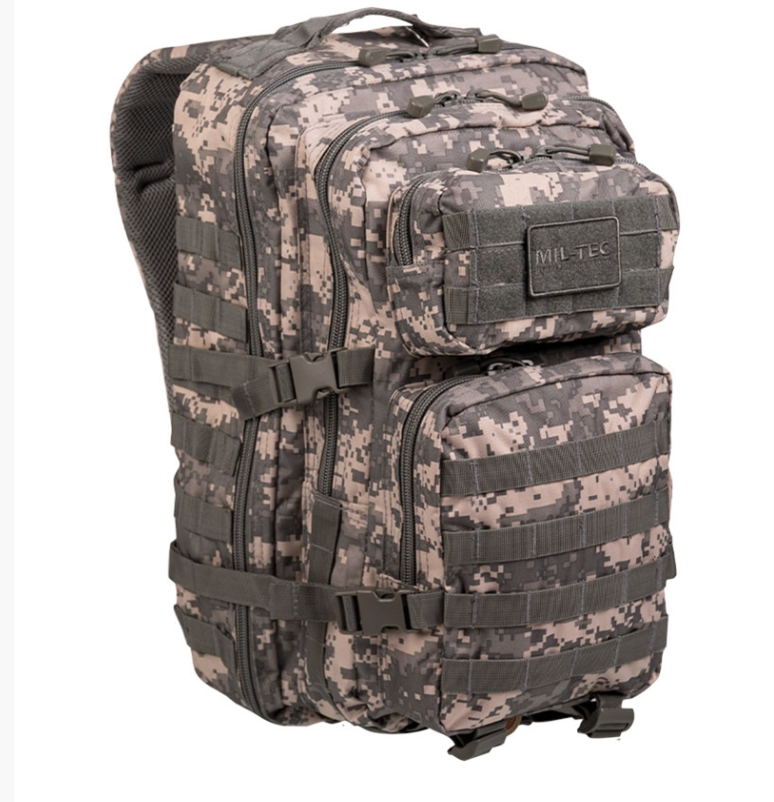 AT-Digital Camo Tactical Assault Backpack 36L – Large MOLLE Military Rucksack