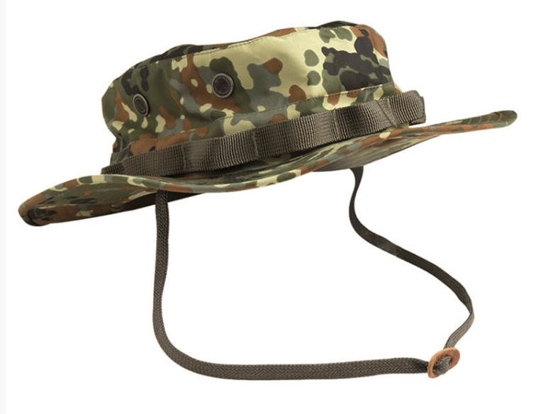 US Army Style Hat Weatherproof Breathable Trilaminat Boonie Summer Cap Flecktarn