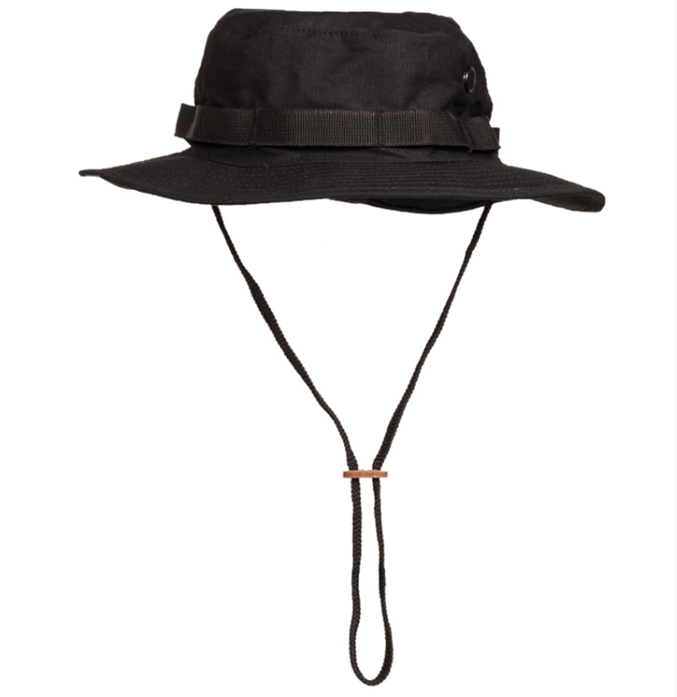 US Army Style Hat Weatherproof Breathable Trilaminat Boonie Cap Black